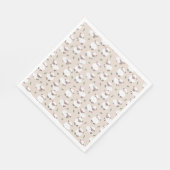 Sheep & Lamb Cute Hand Drawn Farm Animals Servet (Hoek)