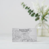 Sheep Lamb Pencil Drawing Business Cards Visitekaartje (Staand voorkant)