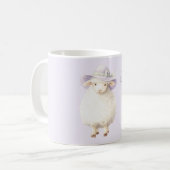 Sheep Lavender Hat Koffiemok (Voorkant links)