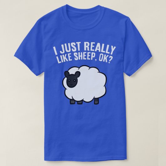 Sheep Lover Sheep Herder Ik hou echt van schapen T-shirt (Design voorkant)