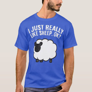 Sheep Lover Sheep Herder Ik hou echt van schapen T-shirt