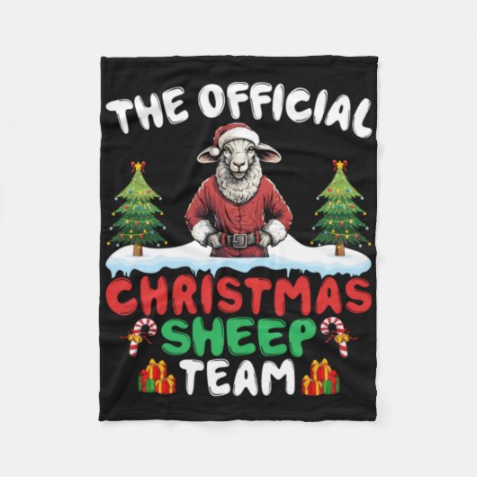 Sheep Lover Xmas Lights Christmas Tree Christmas S Fleece Deken (Voorkant)