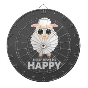 Sheep maakt me gelukkig dartbord