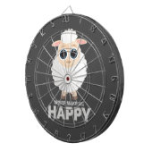 Sheep maakt me gelukkig dartbord (Voorkant Rechts)