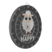 Sheep maakt me gelukkig dartbord (Voorkant Links)