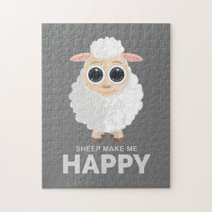 Sheep maakt me gelukkig legpuzzel