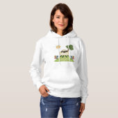 Sheep on a Hill Womens Hodie Hoodie (Voorkant volledig)