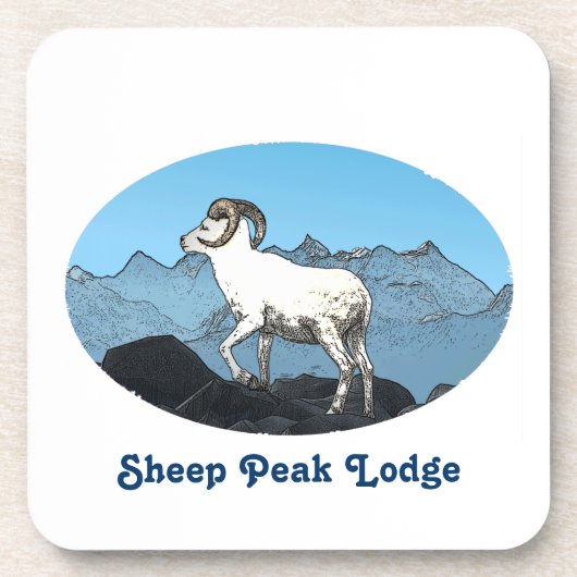 Sheep Peak Lodge Drankjes Onderzetter (Voorkant)
