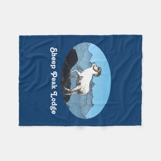 Sheep Peak Lodge Fleece Deken (Voorkant (Horizontaal))