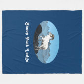 Sheep Peak Lodge Fleece Deken (Voorkant (Horizontaal))