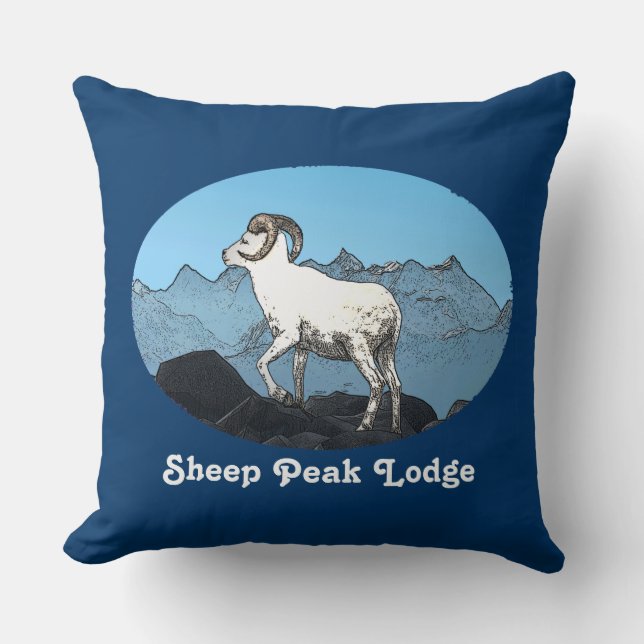 Sheep Peak Lodge Kussen (Voorkant)