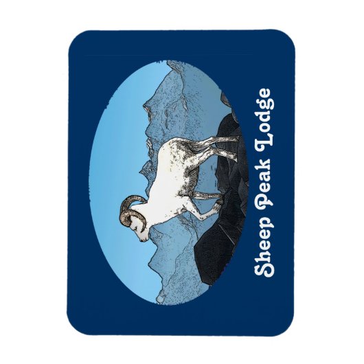 Sheep Peak Lodge Magneet (Verticaal)