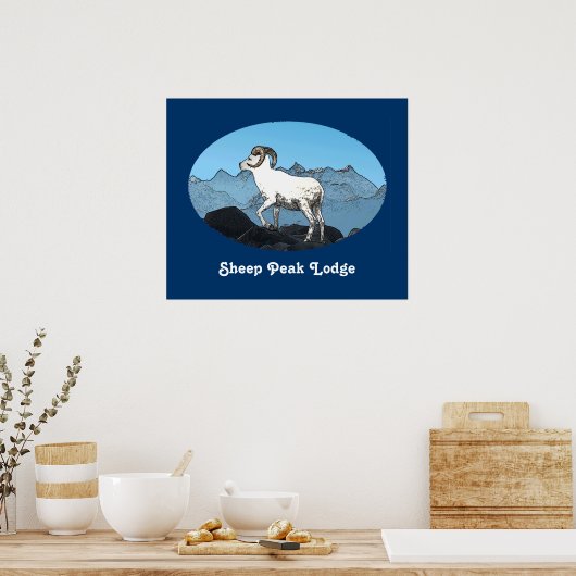 Sheep Peak Lodge Poster (Keuken)