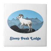 Sheep Peak Lodge Tegeltje (Voorkant)