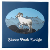 Sheep Peak Lodge Tegeltje (Voorkant)
