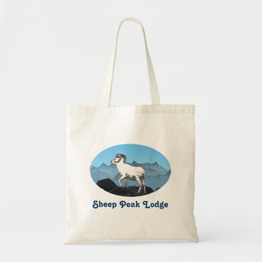 Sheep Peak Lodge Tote Bag (Voorkant)