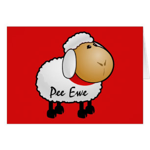 Sheep Pee Ewe-kaart