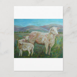 Sheep Pinting Briefkaart