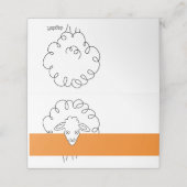 Sheep Place Cards Plaatskaartje (Buitenkant ongevouwen)