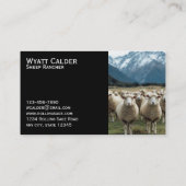 Sheep Ranching – Livestock, Wool Production Visitekaartje (Achterkant)