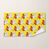 Sheep Red Hearts Kitten Bathroom Towel sets Bad Handdoek (Handdoek)