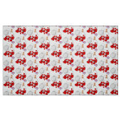 Sheep Red Hearts Kitten Fabric Stof (Fat Quarter)