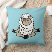 Sheep Relaxed Peaceful Yoga Lotus Meditation Calm  Kussen (Deken)