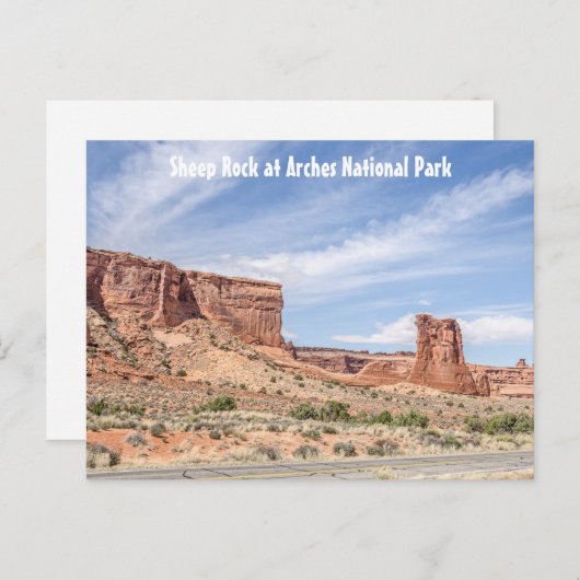 Sheep Rock in Arches National Park Briefkaart (Voorkant / Achterkant)