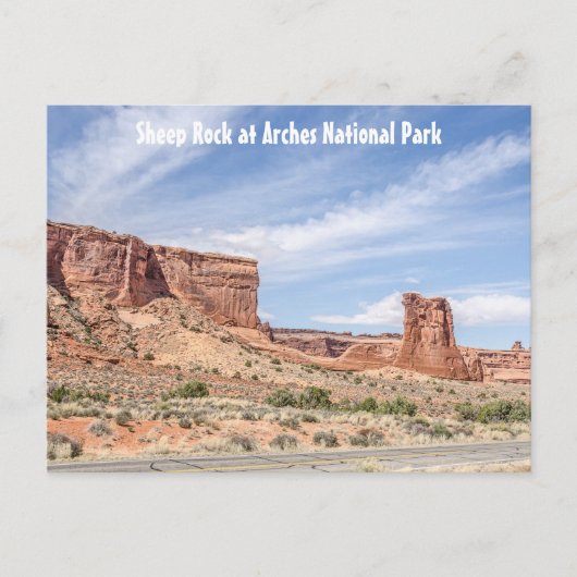 Sheep Rock in Arches National Park Briefkaart (Voorkant)