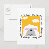 Sheep Says Baa T-shirts en cadeautjes Briefkaart (Voorkant / Achterkant)
