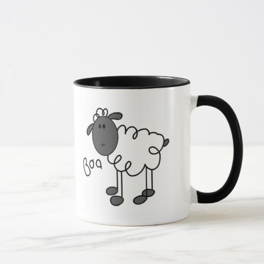 Sheep Says Baa T-shirts en cadeautjes Mok (Rechts)