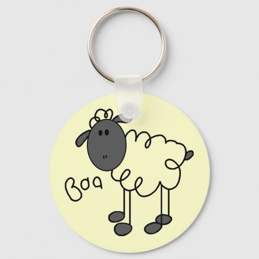 Sheep Says Baa T-shirts en cadeautjes Sleutelhanger (Voorkant)