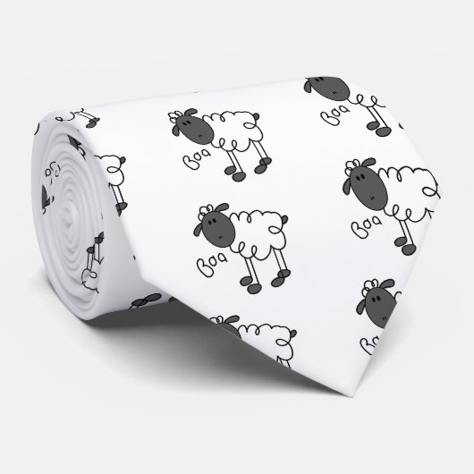 Sheep Says Baa T-shirts en cadeautjes Stropdas (Opgerold)