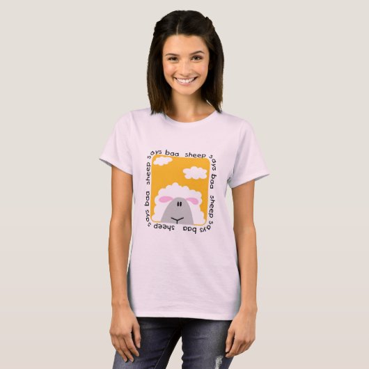 Sheep Says Baa Tshirts en Gifts (Voorkant volledig)