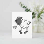 Sheep Says Baa Tshirts en Gifts Briefkaart (Staand voorkant)