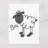 Sheep Says Baa Tshirts en Gifts Briefkaart (Voorkant)