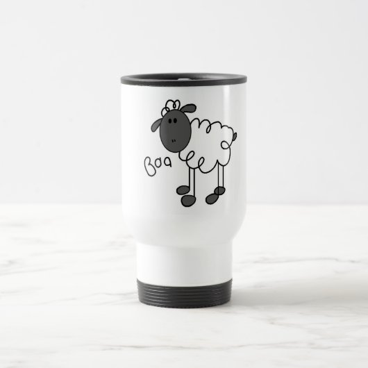 Sheep Says Baa Tshirts en Gifts Reisbeker (Center)