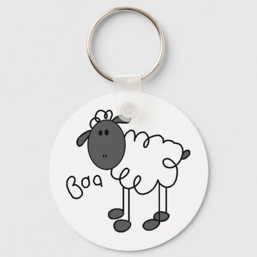 Sheep Says Baa Tshirts en Gifts Sleutelhanger (Voorkant)