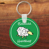 Sheep Says Baaaa Humbug - Kerstmis Sleutelhanger (Voorkant)