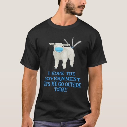 Sheep Sheeple Anti Vaccine Vax Mask Mandate Wants T-shirt (Voorkant)