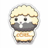 Sheep Square Sticker (Voorkant)