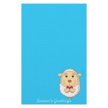 Sheep Stationery blue