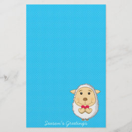 Sheep Stationery blue Briefpapier