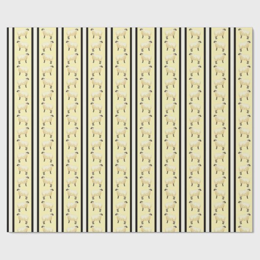 Sheep Stripe  Cadeaupapier (Vlak)