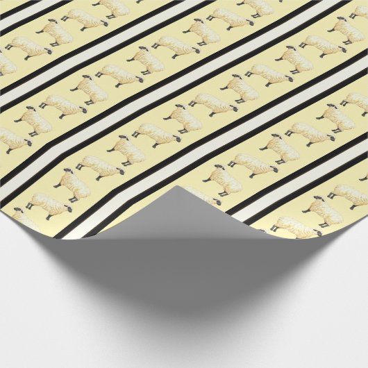 Sheep Stripe  Cadeaupapier (Hoek)