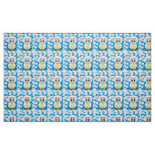 Sheep Sun Clouds Blue Fabric Stof (Fat Quarter)
