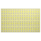 Sheep Sun Clouds Yellow Fabric Stof (Yard (91,4 cm))