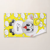 Sheep Sun Yellow Clouds Hands Bathroom Towel sets Bad Handdoek (Handdoek)