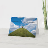 Sheep Top of the Hill / Over the Hill Verjaardag K Kaart (Voorkant)