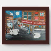 Sheep Town Painting by Alfred Fox Fotoplaat (Voorkant)